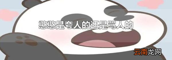 憨憨是夸人的还是骂人的