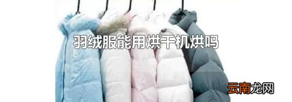 羽绒服能用烘干机烘吗