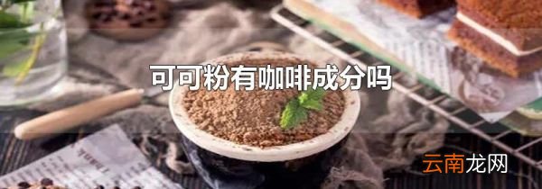 可可粉有咖啡成分吗