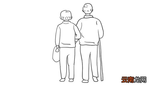 父母背影简笔画