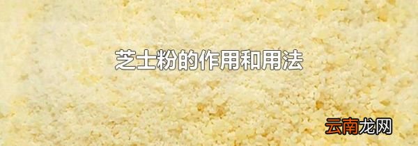 芝士粉的作用和用法