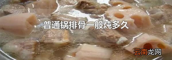 普通锅排骨一般炖多久