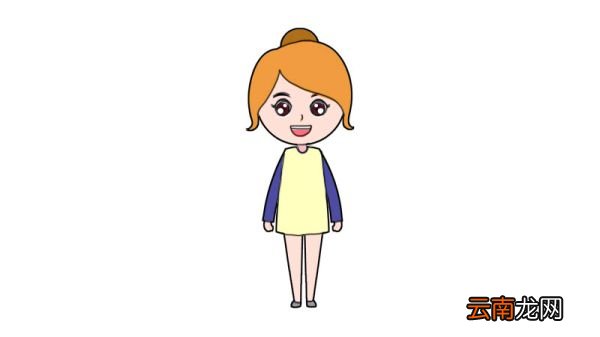 女孩简笔画画法女孩简笔画教程