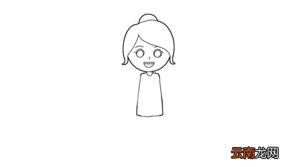 女孩简笔画画法女孩简笔画教程