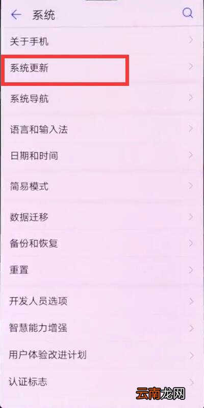 华为p20中更新版本的操作方法