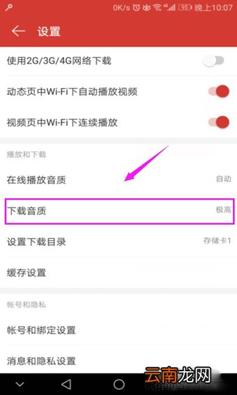 网易云音乐App中管理下载歌曲音质具体操作步骤