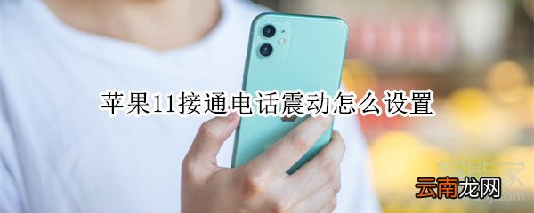 苹果11接通电话震动怎么设置