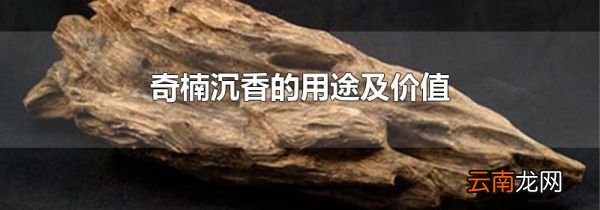 奇楠沉香的用途及价值