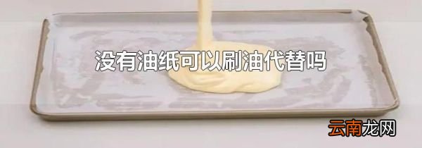 没有油纸可以刷油代替吗