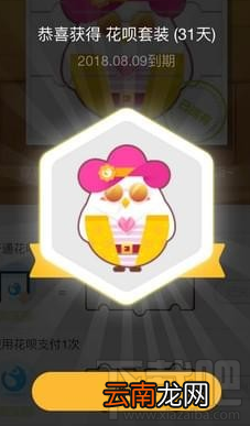 支付宝蚂蚁庄园花呗套装介绍