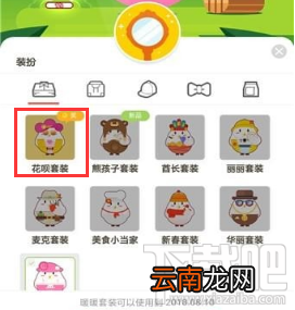 支付宝蚂蚁庄园花呗套装介绍