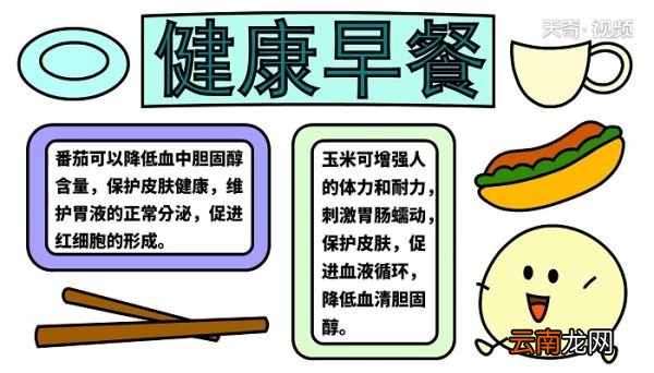 健康早餐手抄报 健康早餐手抄报怎么画