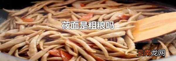 莜面是粗粮吗