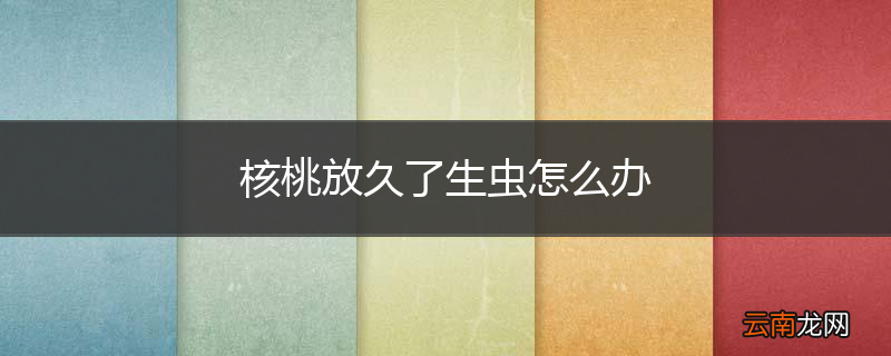 核桃放久了生虫怎么办
