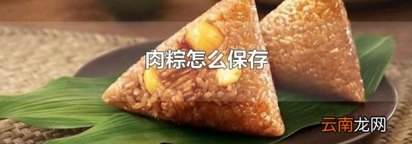 肉粽怎么保存