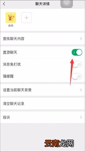 微信中聊天置顶详情介绍