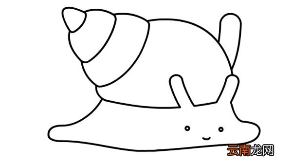 海蜗牛简笔画教程海蜗牛简笔画画法