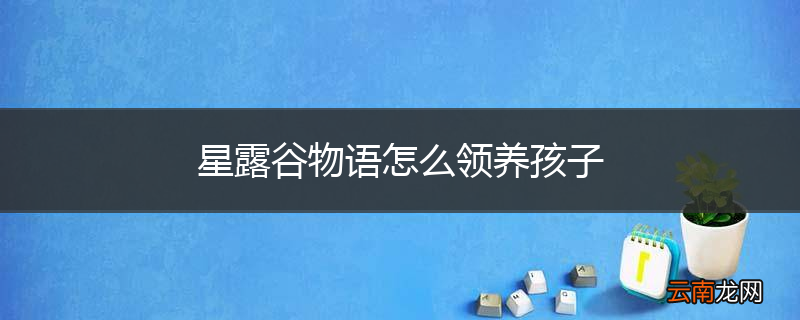 星露谷物语怎么领养孩子