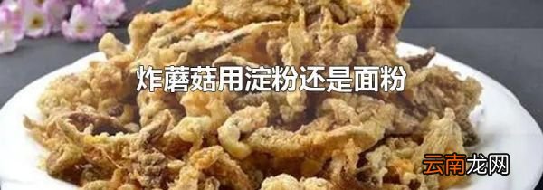 炸蘑菇用淀粉还是面粉