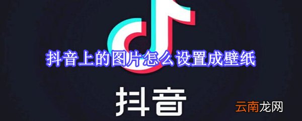 抖音上的图片怎么设置成壁纸