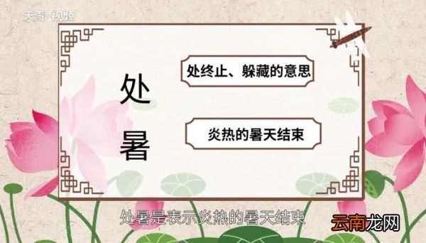 处暑是哪个季节 处暑是春夏秋冬哪个季节的