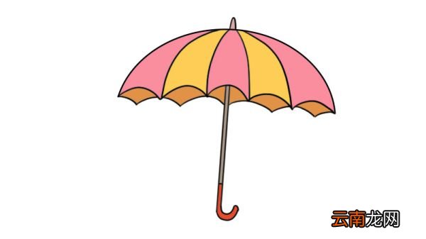 雨伞简笔画的教程雨伞简笔画的画法