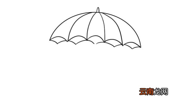 雨伞简笔画的教程雨伞简笔画的画法