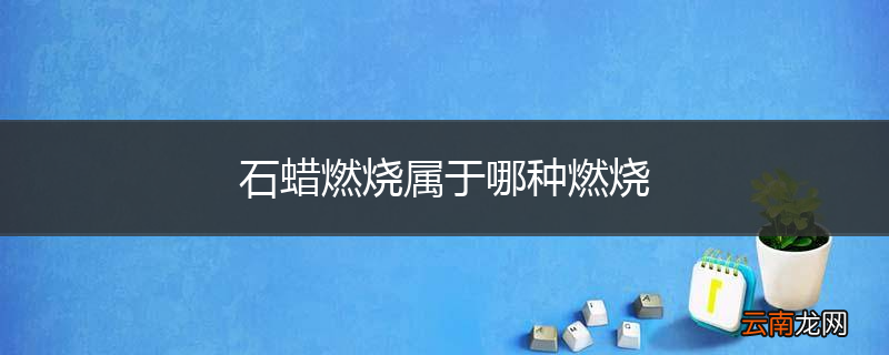 石蜡燃烧属于哪种燃烧