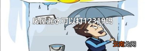 房屋漏水可以打12319吗