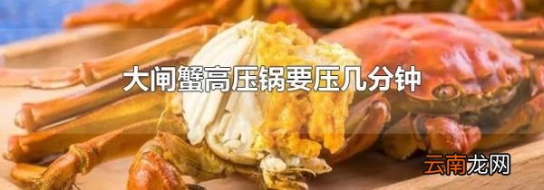 大闸蟹高压锅要压几分钟