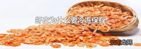 虾皮为什么要冷冻保存