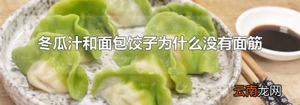 冬瓜汁和面包饺子为什么没有面筋