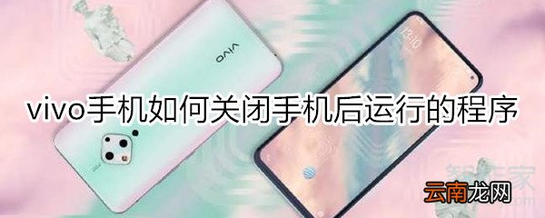 vivo手机如何关闭手机后运行的程序
