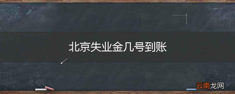 北京失业金几号到账