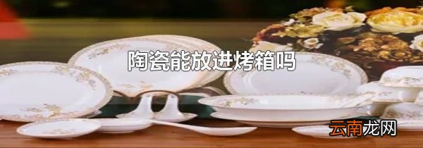 陶瓷能放进烤箱吗