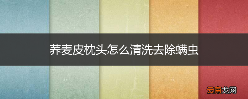 荞麦皮枕头怎么清洗去除螨虫