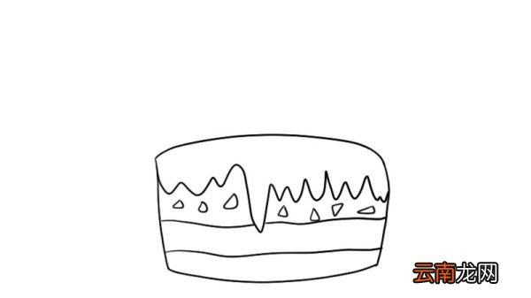 生日蛋糕卡通简笔画