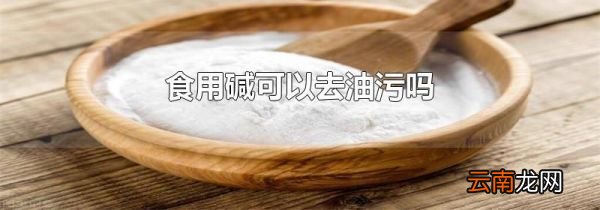 食用碱可以去油污吗