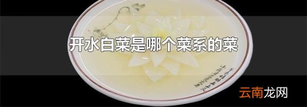 开水白菜是哪个菜系的菜