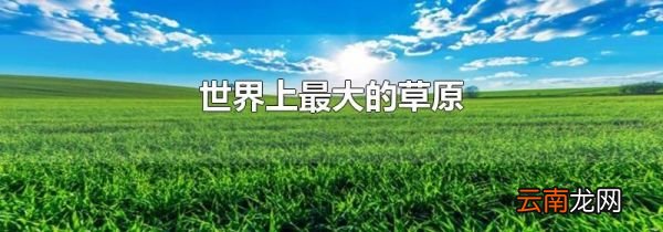 世界上最大的草原