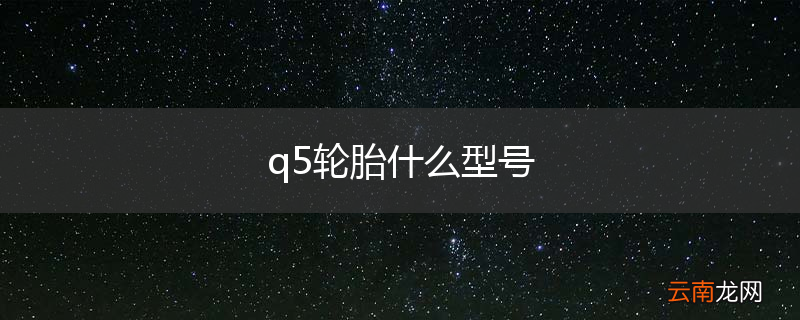 q5轮胎什么型号