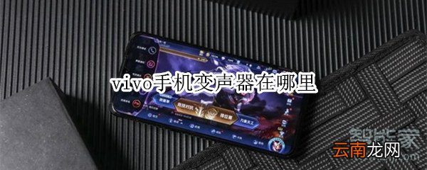 vivo手机变声器在哪里