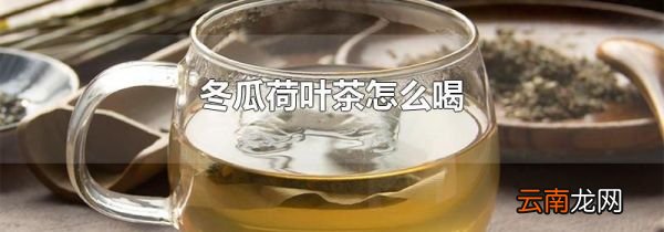 冬瓜荷叶茶怎么喝