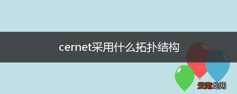 cernet采用什么拓扑结构