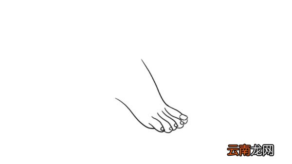 小脚丫简笔画 小脚丫的可爱画法