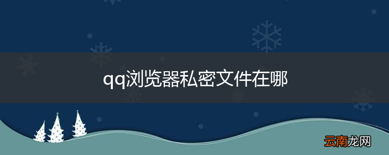 qq浏览器私密文件在哪