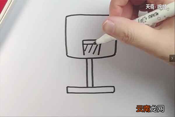 篮球框简笔画