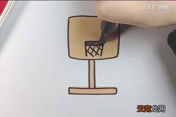 篮球框简笔画