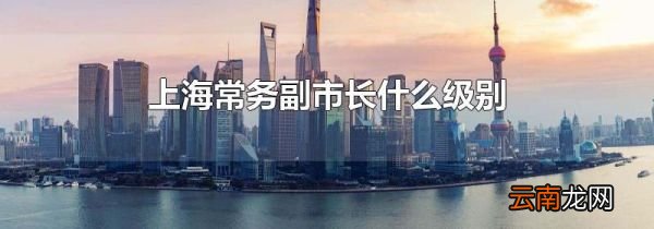上海常务副市长什么级别