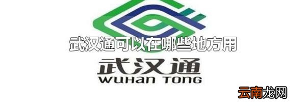 武汉通可以在哪些地方用